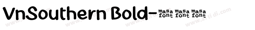 VnSouthern Bold字体转换